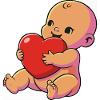 Small Baby Heart Hug
