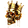 GOLDEN IMPERIAL SKULL