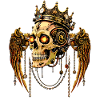STEAMPUNK SCHÄDEL KRONE