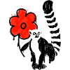 Lemur Graffitti Street Art