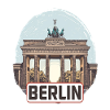 Berlino, Germania, Porta di Brandeburgo, Progetto di souvenir