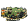 Grenzkontrolle Vintage Auto Symbolik