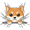 Shiba Inu emerging kawaii