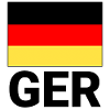 Germany flag with CEFR abbreviation