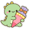 Schoolchild Dino School Enrollment Gift