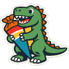 Schoolchild Dino School Enrollment Gift