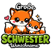 Große Schwester Geschenk Füchse 2026