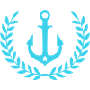 Anchor Wreath Nautical Emblem