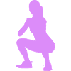 Squat Silhouette Figure