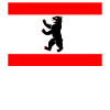 Berlin flag with BER abbreviation