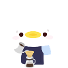 Kawaii Barista Duck