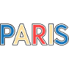 Mehrfarbiges Retro-Paris