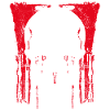 Red Grunge Skull Motif