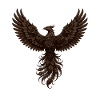 Dark brown rose phoenix