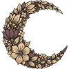 Flower Crescent Wreath