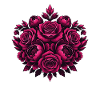Pink flower mandala
