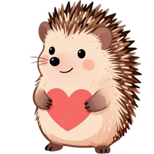 Riccio con il cuore