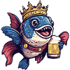 Piranha Fish Beer King