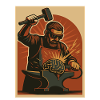 Blacksmith forges brain on anvil