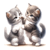 Kätzchenfreundschaft Illustration