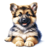 Kuschelwelpe Illustration