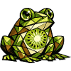 Kiwi Frog Cubism Version