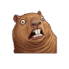 Capybara saying: Not Monday again!