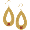 Boho Teardrop Gold Earrings