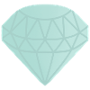 Mint Geometric Diamond
