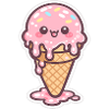 Kawaii Eiscreme mit Sprinkles
