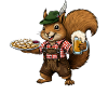 Squirrel costume Kaiserschmarrn Kaiserschmarren
