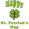 Bonne Saint-Patrick - Trèfle vert