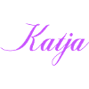 Name Katja im Lavendel Script