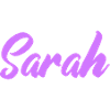 Sarah Name Font Print