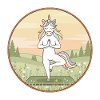 Yoga-Einhorn-Magische Baum-Pose