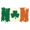 Brushed Shamrock Irish Flag
