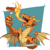 BBQ Drache mit Feueratem