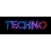 Techno Neon Glitch Text