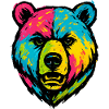 Bear Badly Licked Pop Art