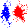 France Flag Splash
