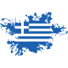Greek Flag Splash