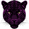 Purple Tiger Head