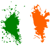 Ireland Flag Splash