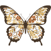 Papillon aux ailes de fleurs