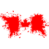 Kanada Flagge Farbsplash