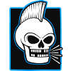 Skull Mohawk Punk Graphic
