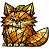 Orange Fox Cubism Version