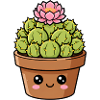 Kawaii Cactus Bloom Pot