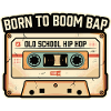 Old School Hip Hop Cassette Retro Design