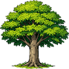 Tree with lush foliage